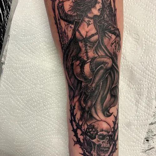 Witch and bramble sleeve - forearm · Jamie